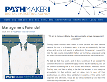 Tablet Screenshot of blog.pathmakermarketing.com